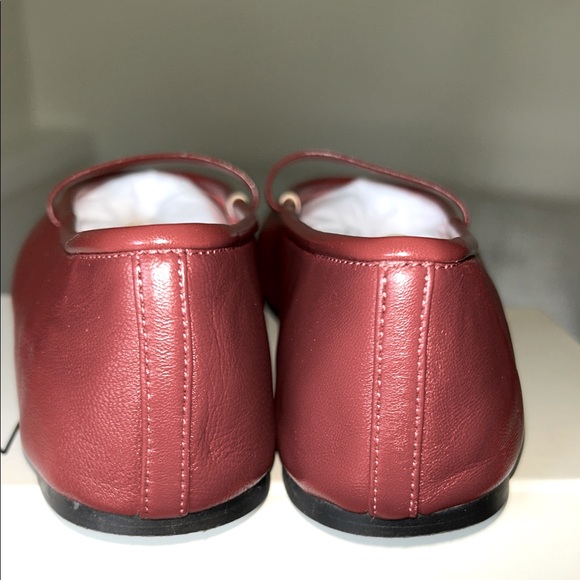 Tony Bianco x Revolve | Bordeaux Red “Martinez” Ballet Flats | Size 7 - Picture 5 of 8